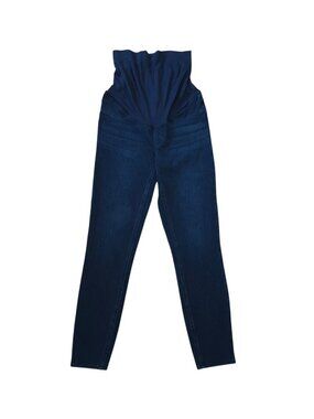 SPANX Maternity Skinny Jeans High Waisted Dark Wash Stretch Womens M.